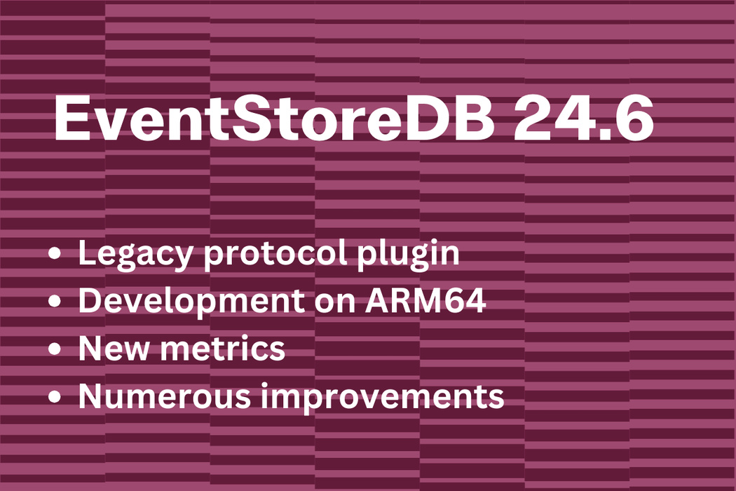 Cover for EventStoreDB 24.6