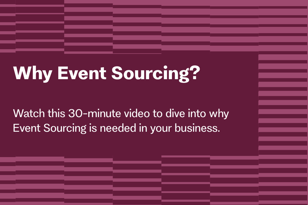 Cover for Why Event Sourcing?