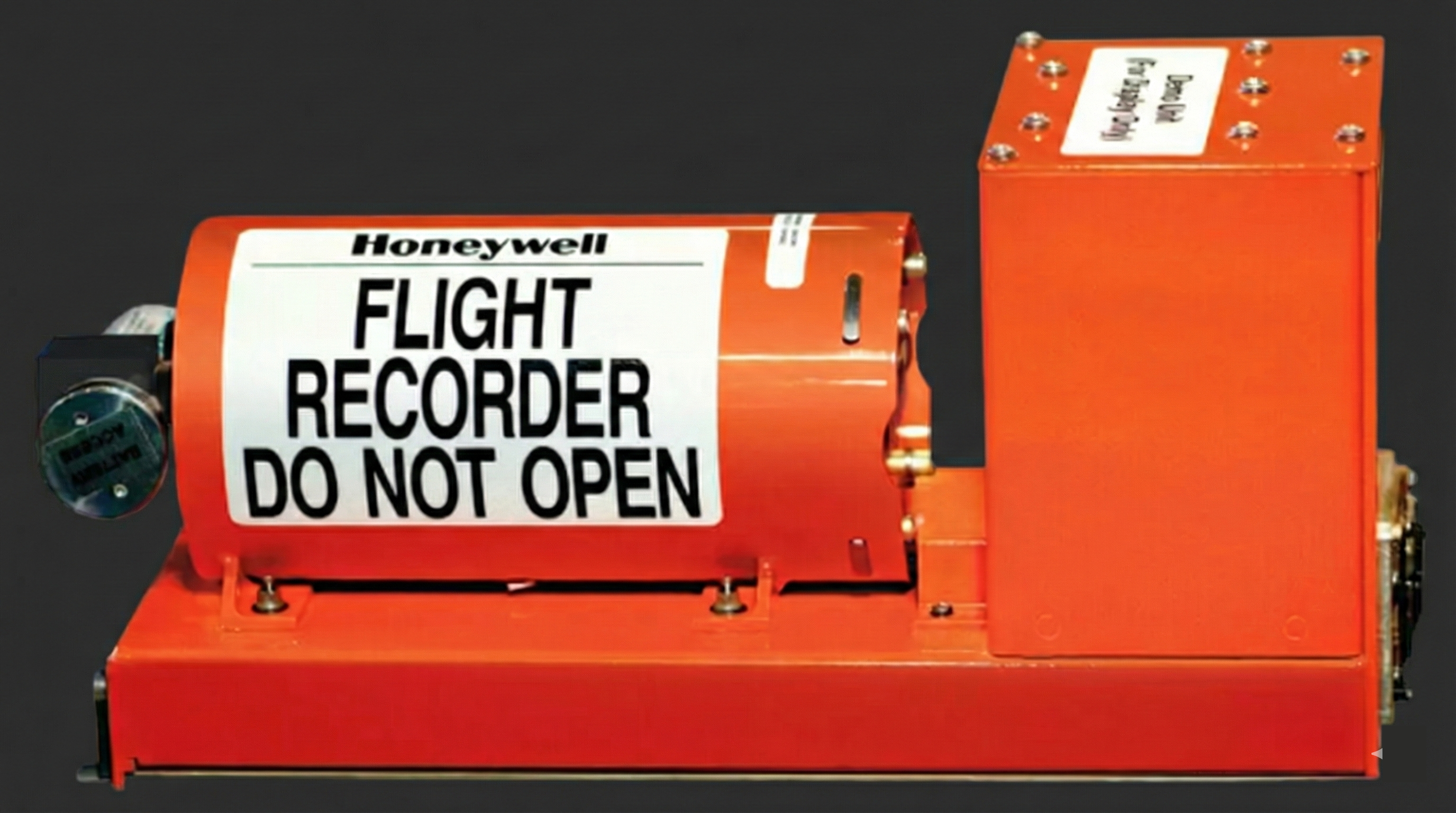 The (actually bright orange) “Black Box”